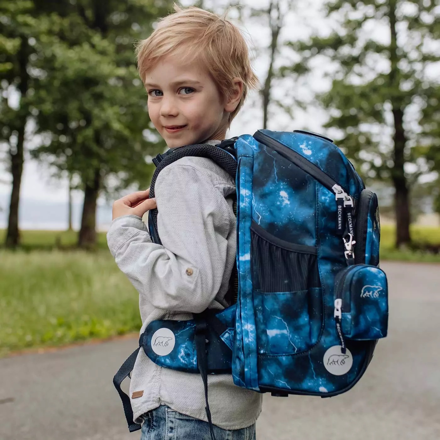 Beckmann Schulrucksack-Set Active Air FLX 6-teilig Tech Rex