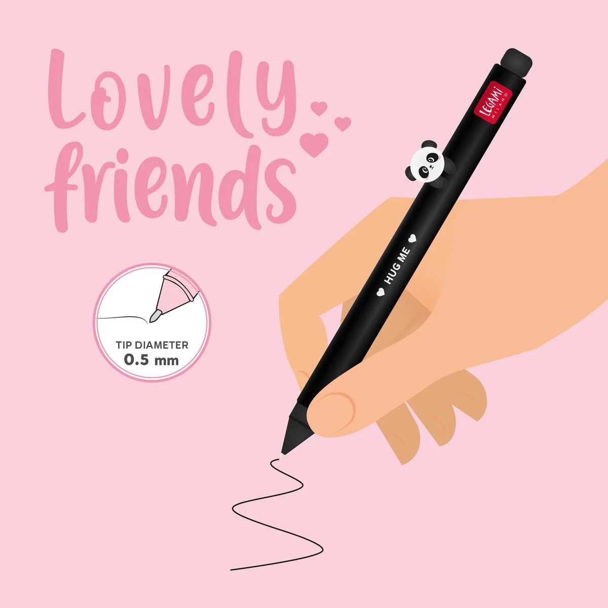 Legami Gelstift mit Tiermotiv - Lovely Friends Panda Legami Gelstift mit Tiermotiv - Lovely Friends Panda