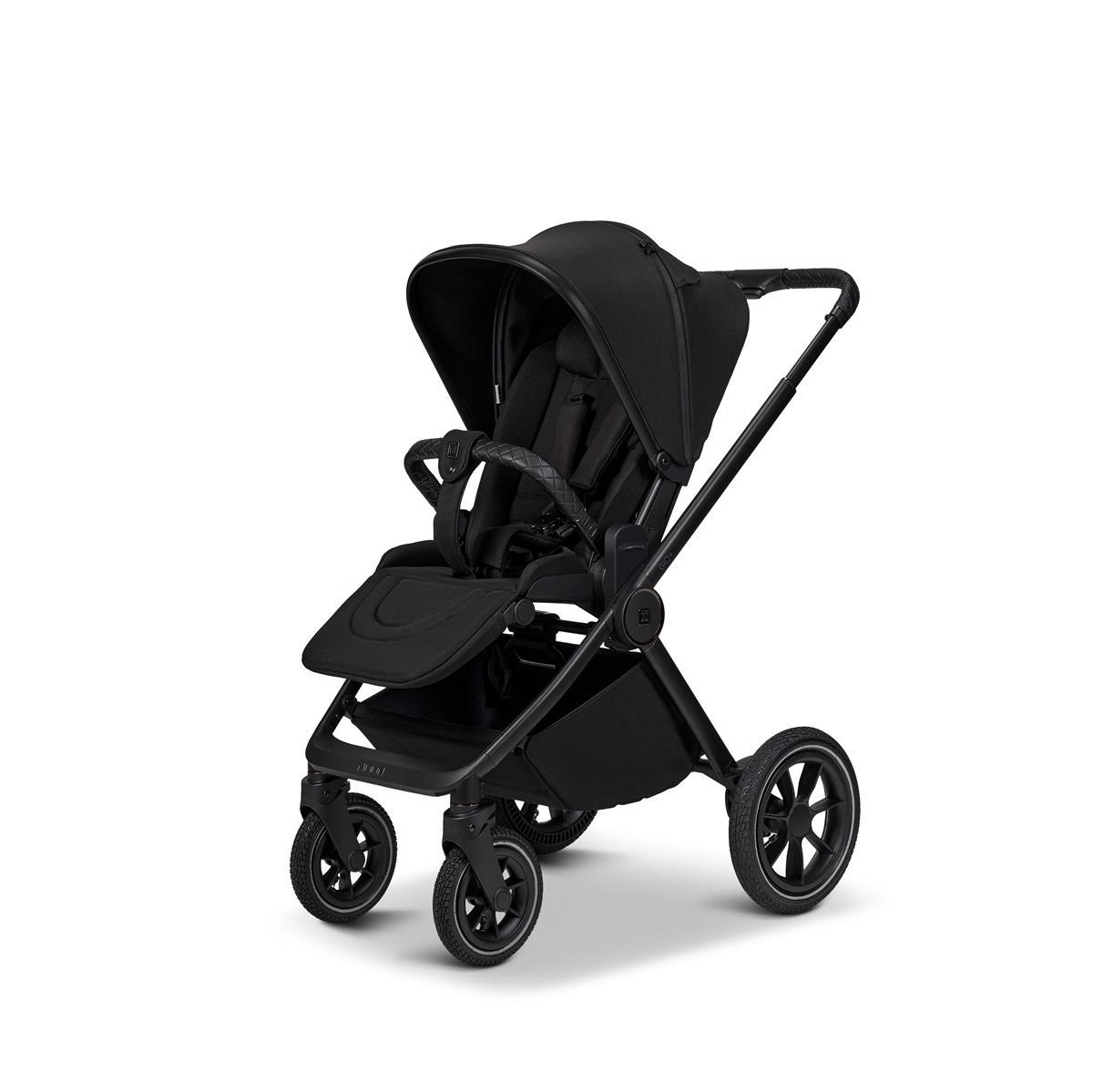 Moon PIÙ Kinderwagen SET onyx / chrome