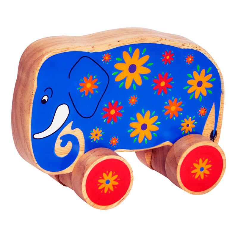 Lanka Kade - Rolltiere Holz Elefant blau
