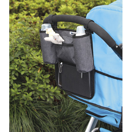 altabebe Rückenlehntasche für Kinderwagen / Buggys Grau/Schwarz altabebe Rückenlehntasche für Kinderwagen / Buggys Grau/Schwarz