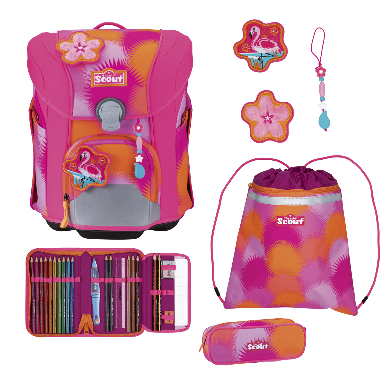 Scout Schulranzenset Micro Florida Sunset