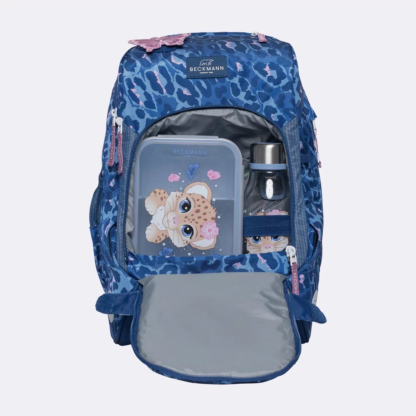 Beckmann Schulrucksack-Set Active Air FLX 6-teilig Cheeta