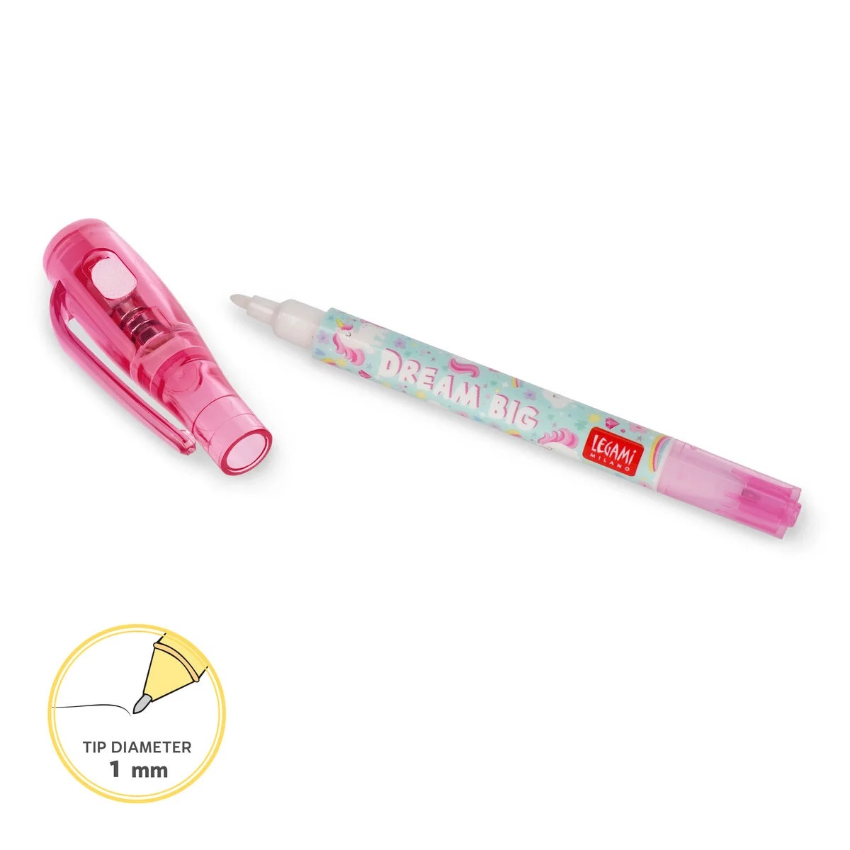 Legami Stift mit Unsichtbarer Tinte - Magic Pen Unicorn