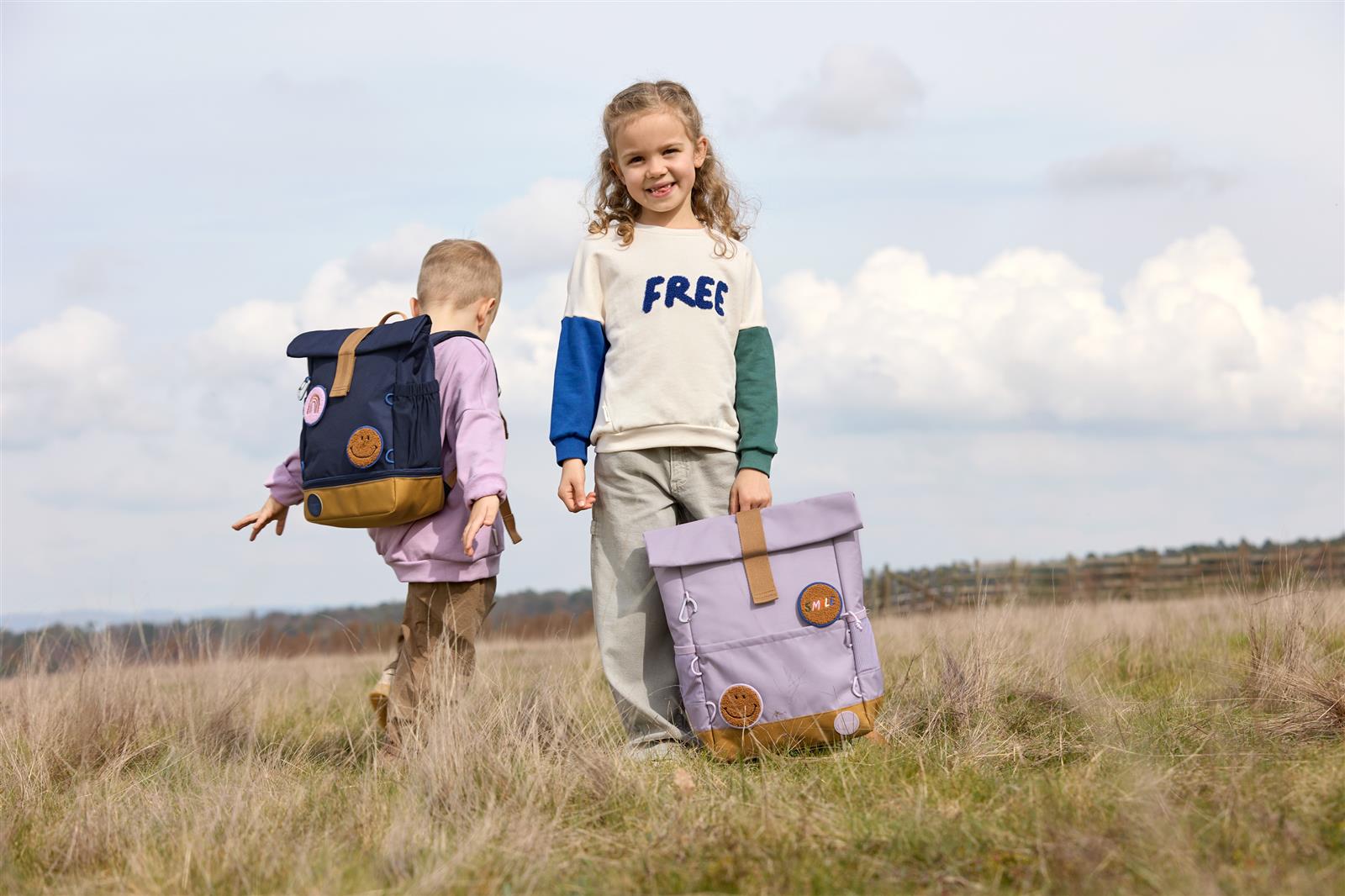 Lässig Kinderrucksack Medium Rolltop Little Gang lilac
