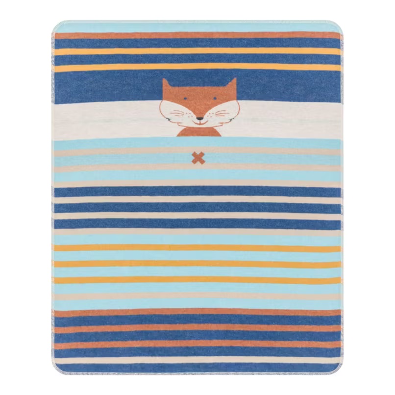 Fussenegger Babydecke 70 x 90 cm Fuchs Multistreifen