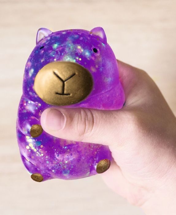 moses Capybara Glitzer-Knautschi Violett