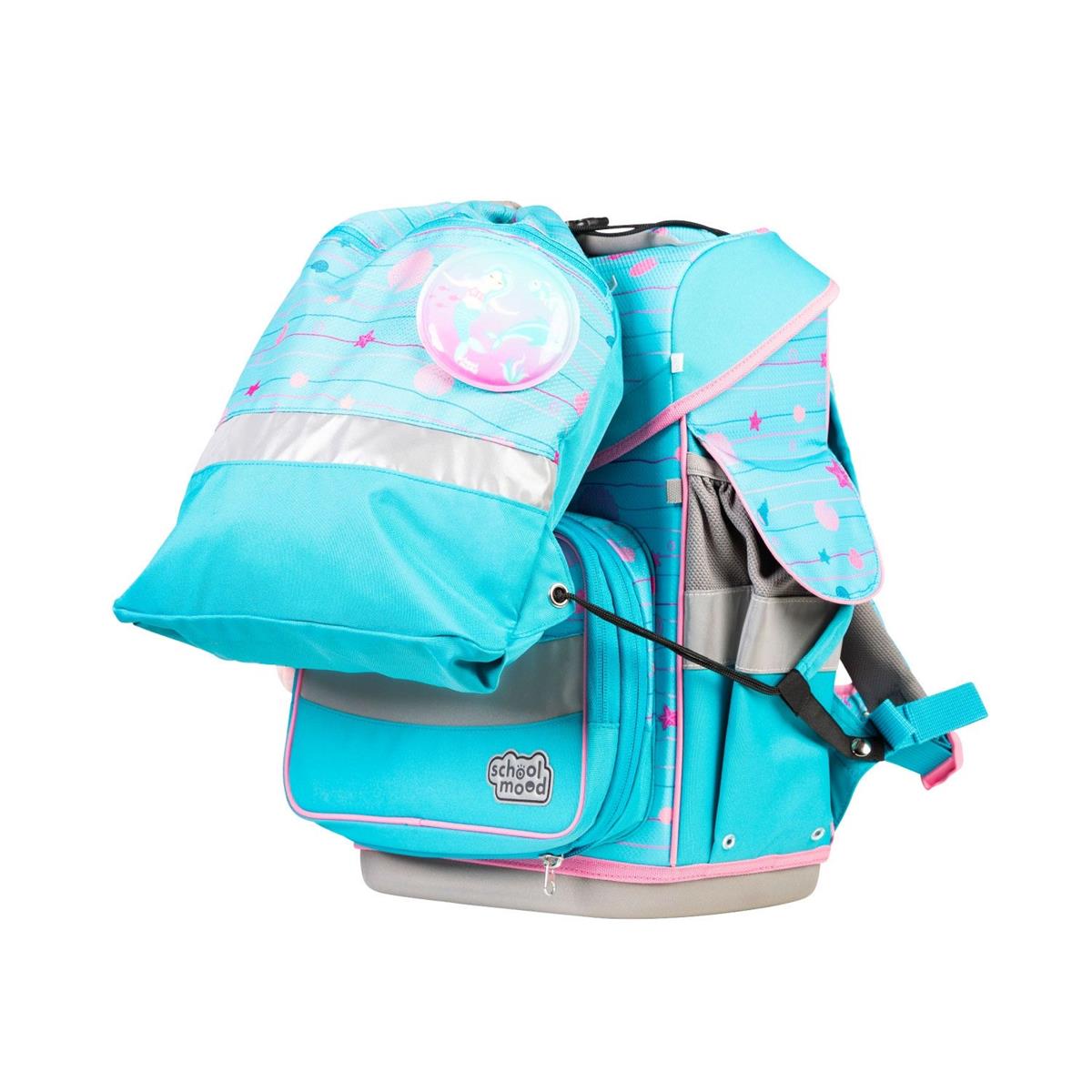School-Mood Timeless Pro Schulranzen-Set 2025/2026 7-tlg. Lilly (Meerjungfrau)
