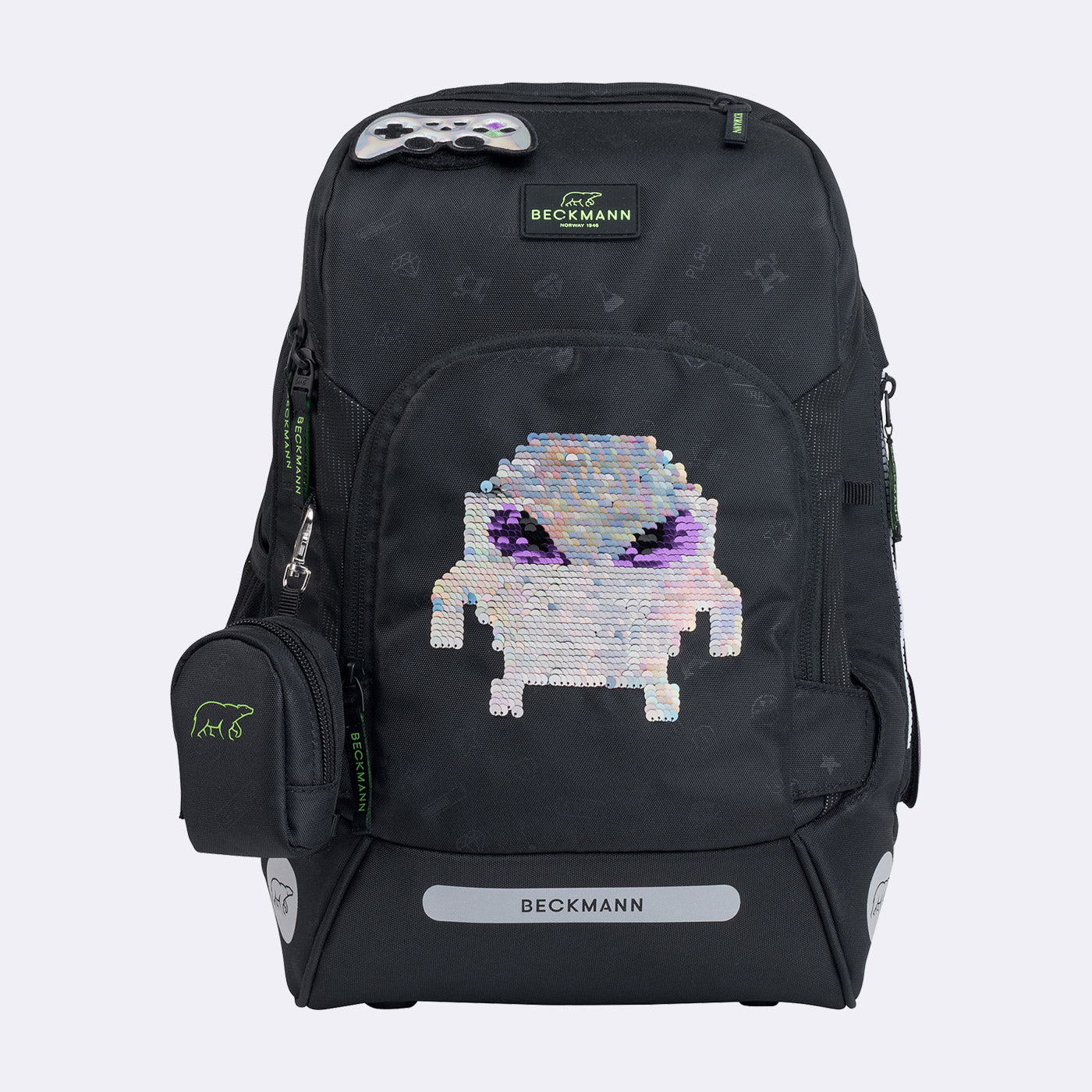 Beckmann Schulrucksack-Set Active Air FLX 6-teilig Pixel