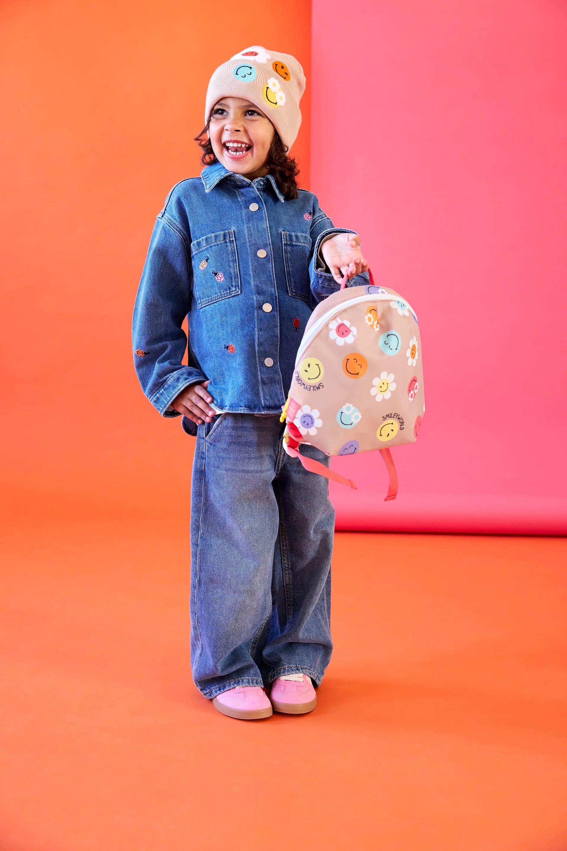 Lässig Mütze V-MASTER Beanie GOTS SmileyWorld® dusty rose 48-52 Lässig Mütze V-MASTER Beanie GOTS SmileyWorld® dusty rose 48-52