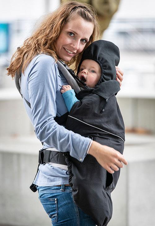 manduca by MaM Cover Deluxe Flex Cover Polyester Schwarz / schwarz