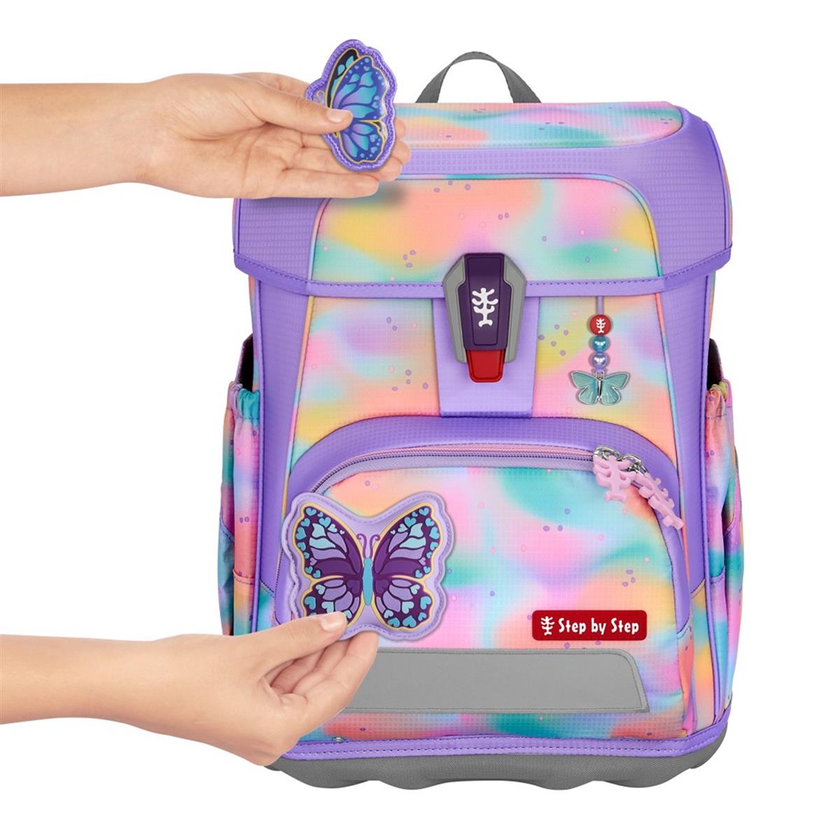 Step by Step Cloud Schulranzen-Set Flash Butterfly Luna