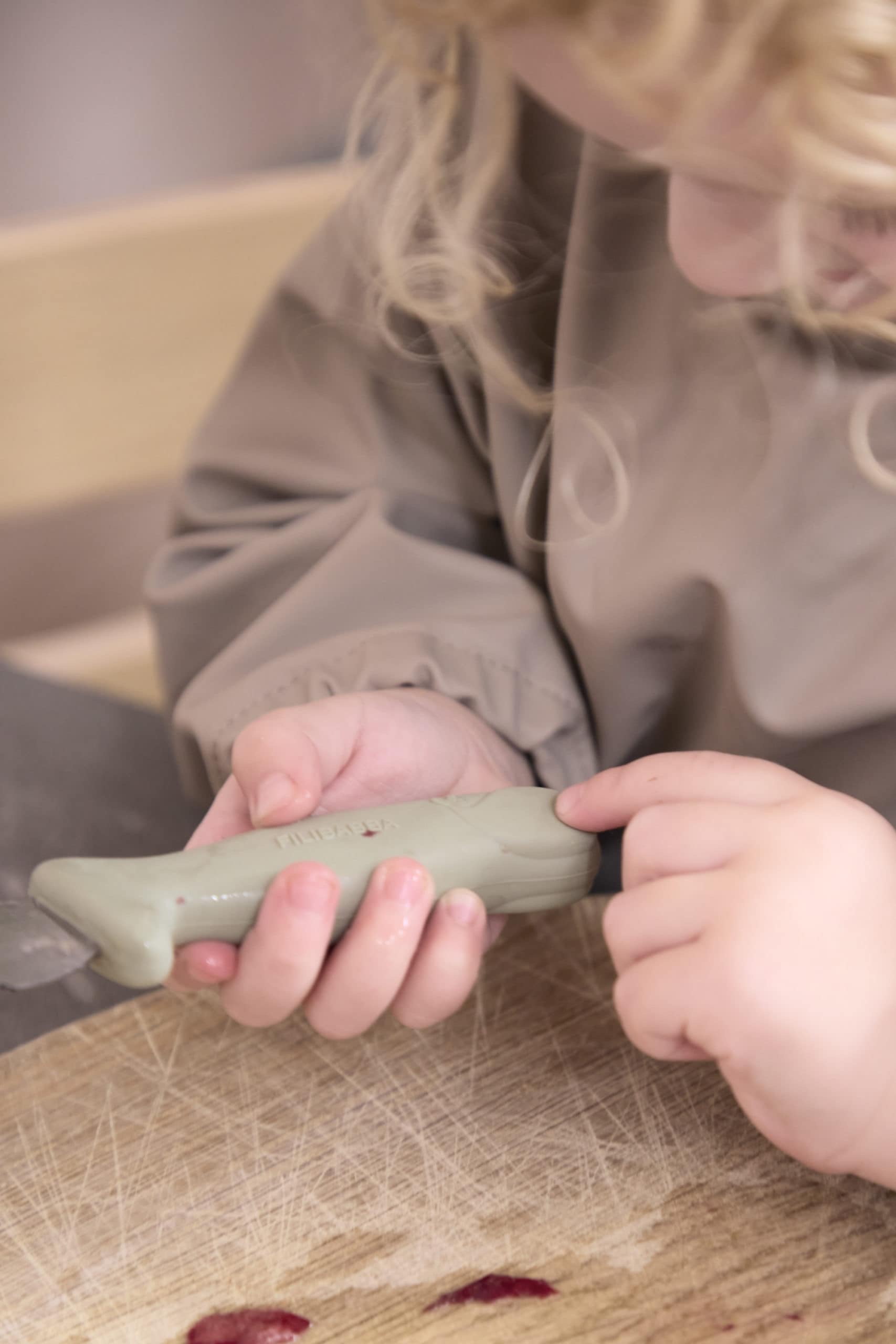 Felibabba Kochmesser für Kinder - 2er Pack Powder Blue + Green