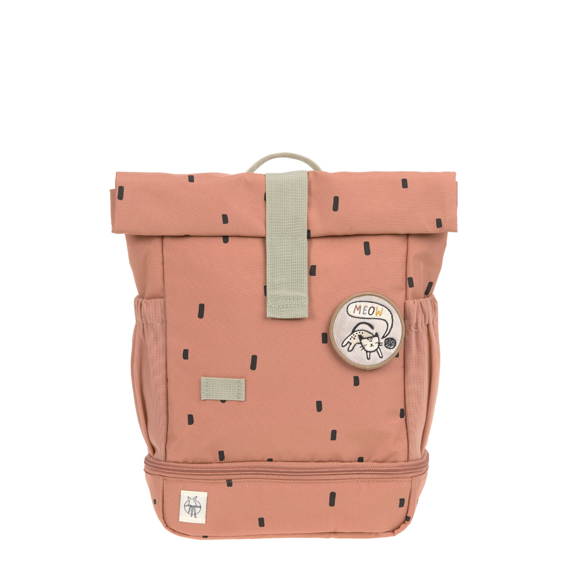 Lässig Kindergartenrucksack Rolltop Happy Prints, Karamell