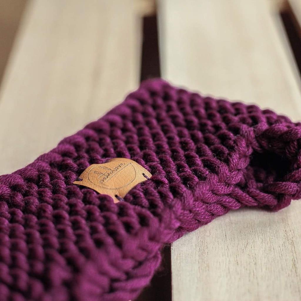 Patulove Merino Ohrenwärmer Gr. M lila