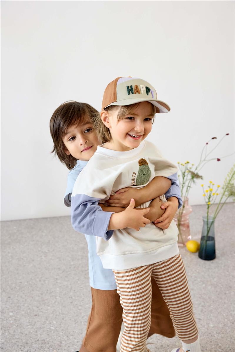 Lässig Basecap Kinder 48 (1-2 Jahre) Little Gang, Happy, Khaki Karamell