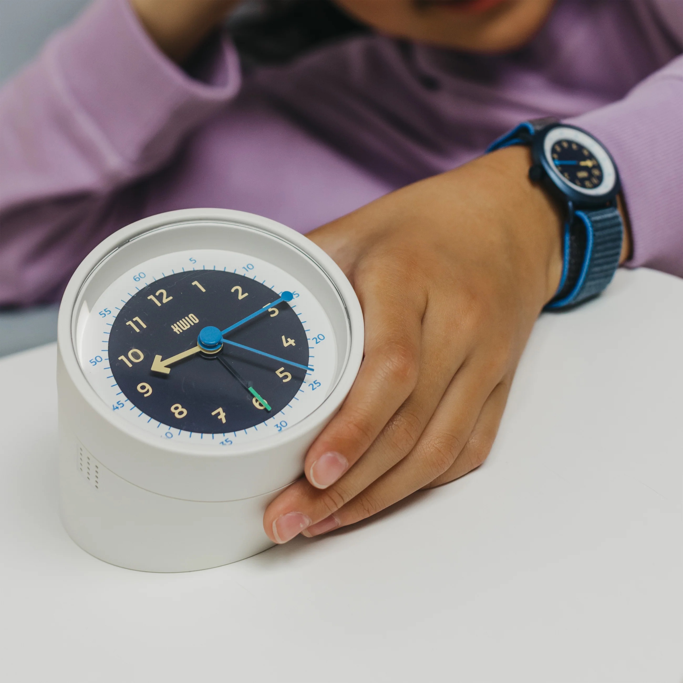 KWIO Wecker RRING Moon Blau