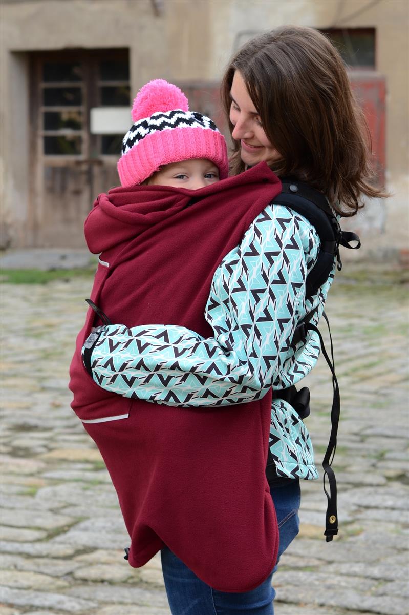 KiBi Fleece Tragecover Burgundy