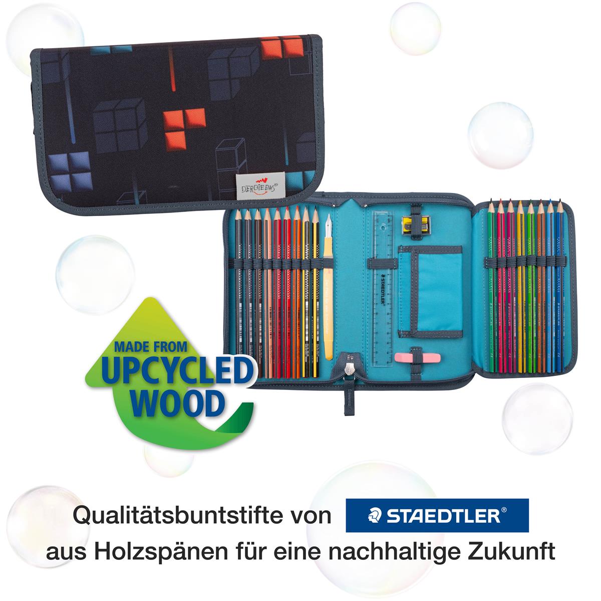 Der Die Das Schulranzen-Set Ergoflex 2025 5 tlg. Ninja Fighter