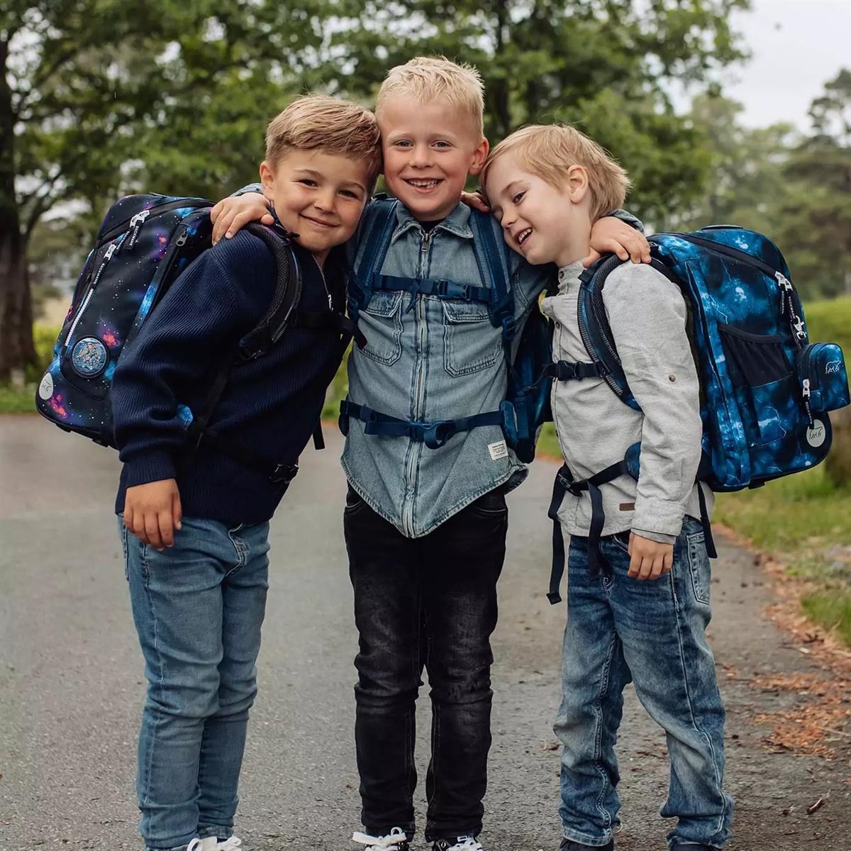 Beckmann Schulrucksack-Set Classic 6-teilig Ninja Elements