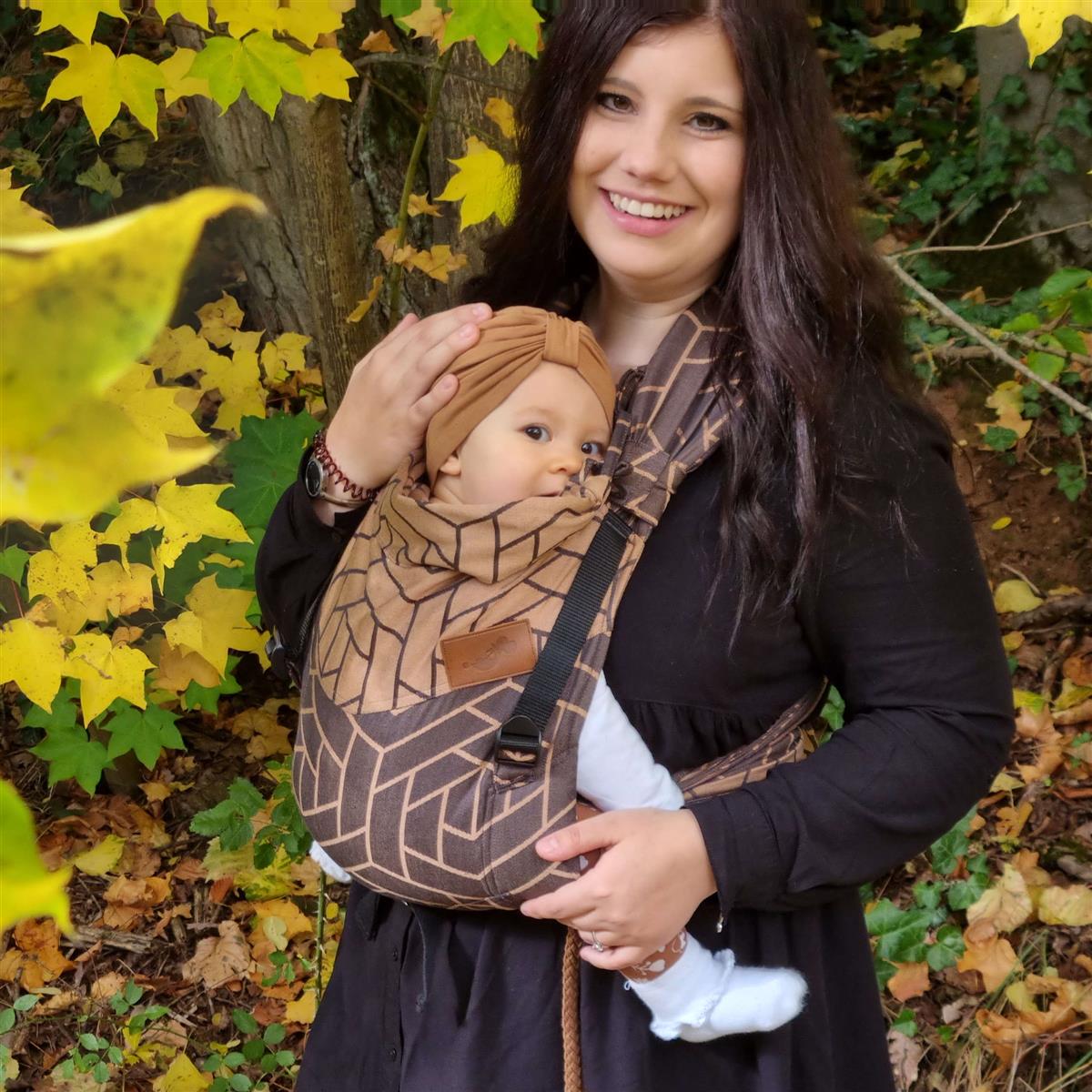 Schmusewolke HalfBuckle Maxi Graphic Copper Modal Schmusewolke HalfBuckle Maxi Graphic Copper Modal