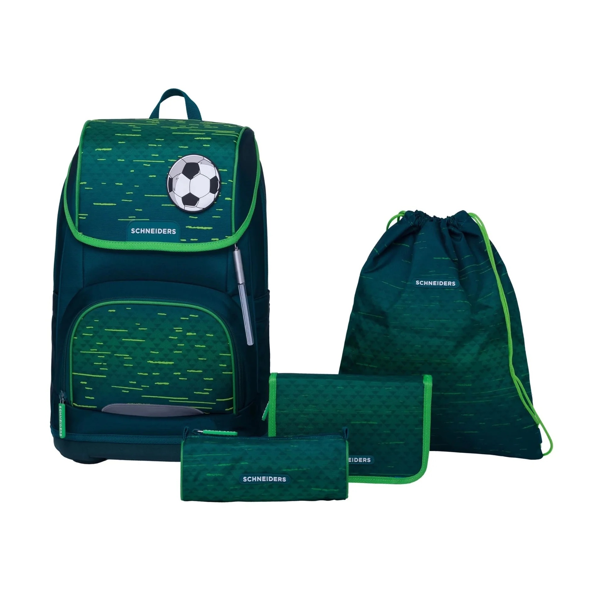 Schneiders Ergoplus Schulrucksack-Set 8-tlg. Soccer Star Schneiders Ergoplus Schulrucksack-Set 8-tlg. Soccer Star