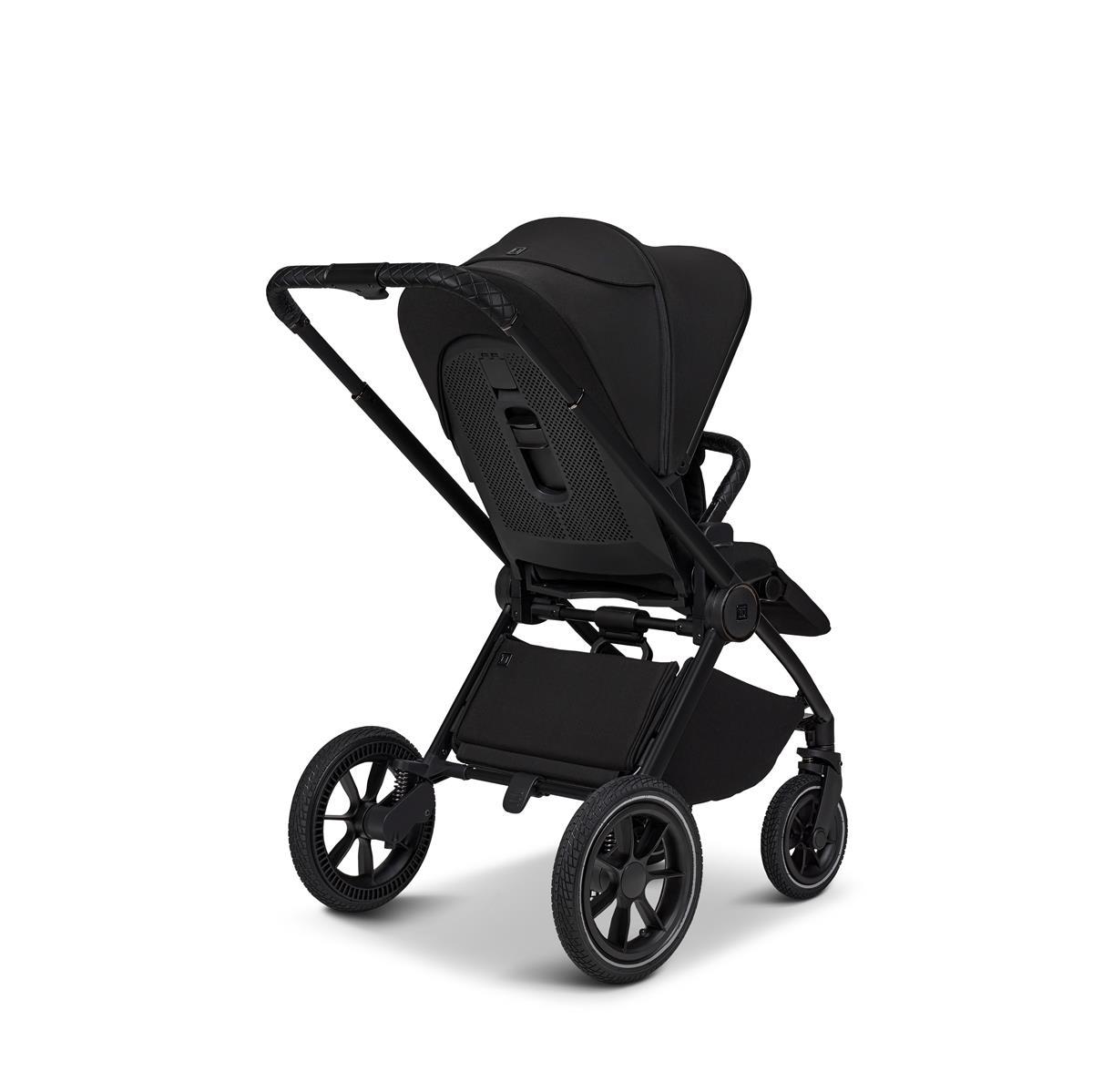 Moon PIÙ Kinderwagen SET onyx / chrome