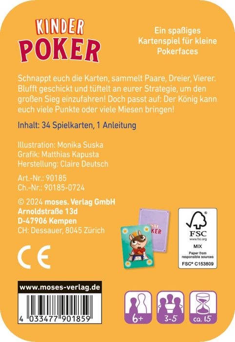 moses Spiele-Klassiker Kinderpoker