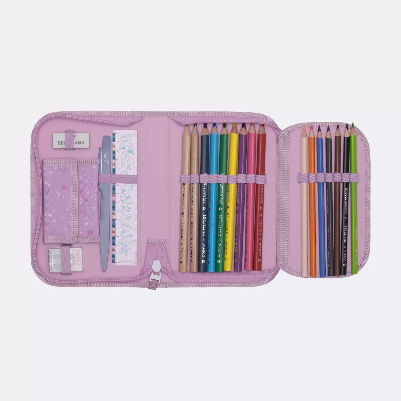 Beckmann Classic Maxi - 6-tlg. Set Unicorn Princess Purple Beckmann Schulrucksack-Set Active Air FLX 6-teilig Rosie