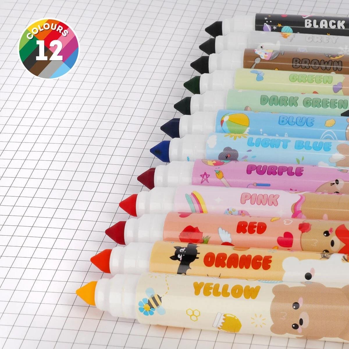 Legami 12er Filzstifte-Set Teddy Friends Teddy Bear Legami 12er Filzstifte-Set Teddy Friends Teddy Bear
