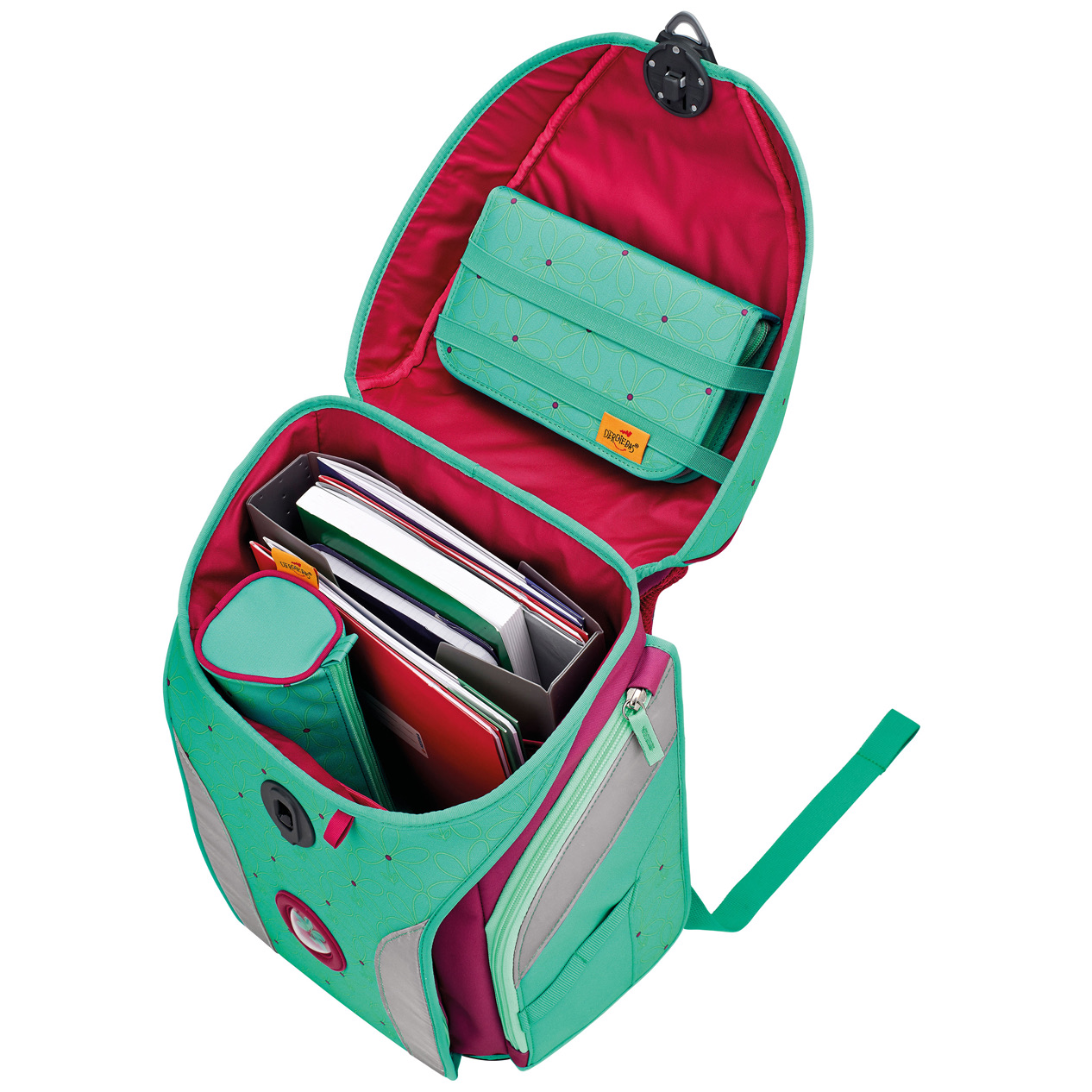 Der Die Das Schulranzen-Set ErgoFlex Max Pepermint Pony