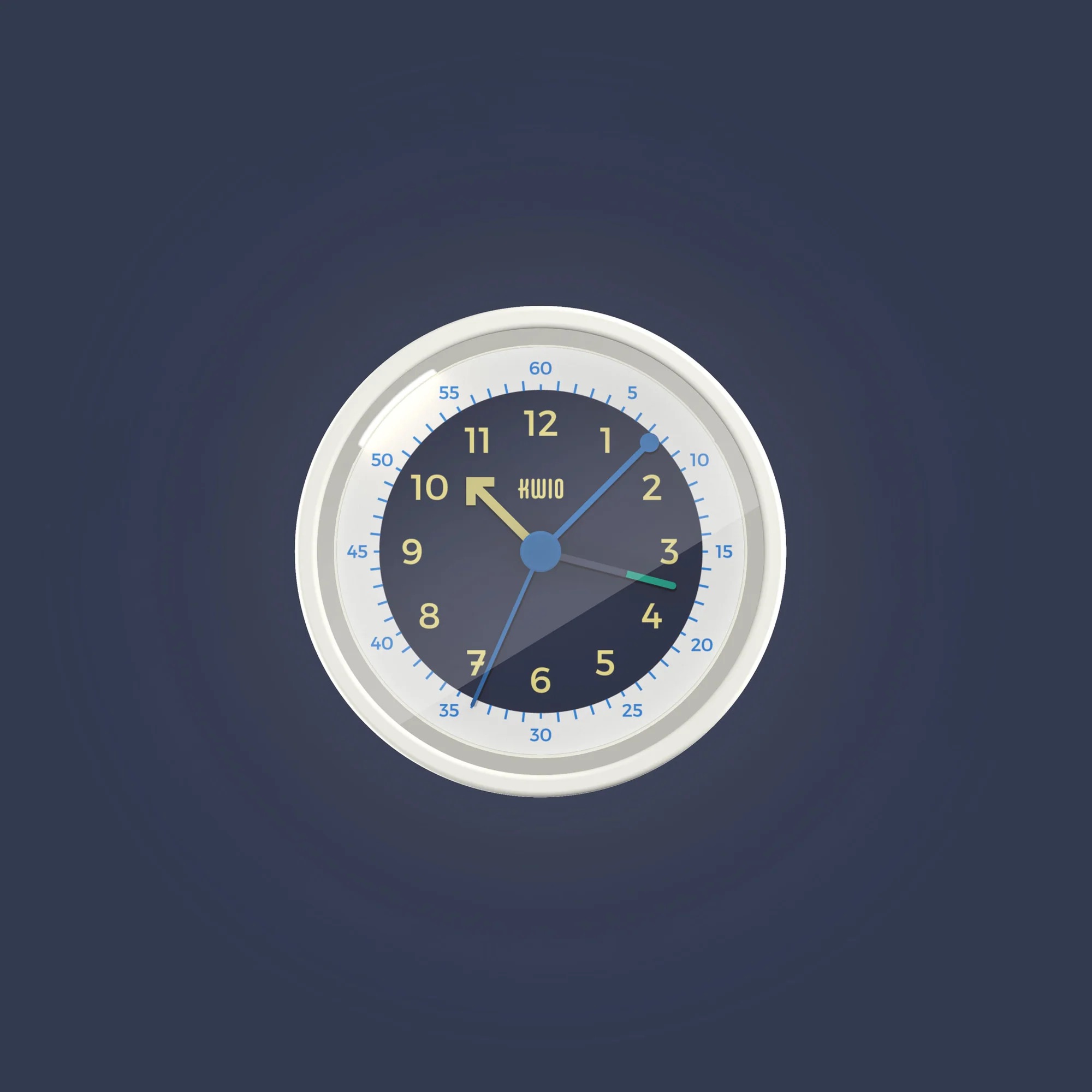 KWIO Wecker RRING Moon Blau
