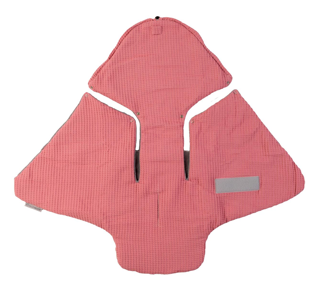 Ullenboom Einschlagdecke Ganzjährig Waffelpiqué/Altrosa/Bären