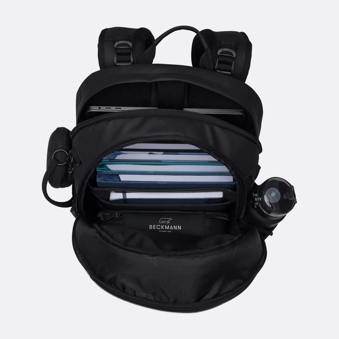 Beckmann Sport Air Schulrucksack Black Coated Beckmann Sport Air Schulrucksack Black Coated