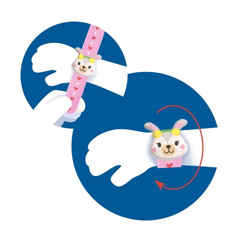 Trendhaus Plüsch Schnapparmband Rentier