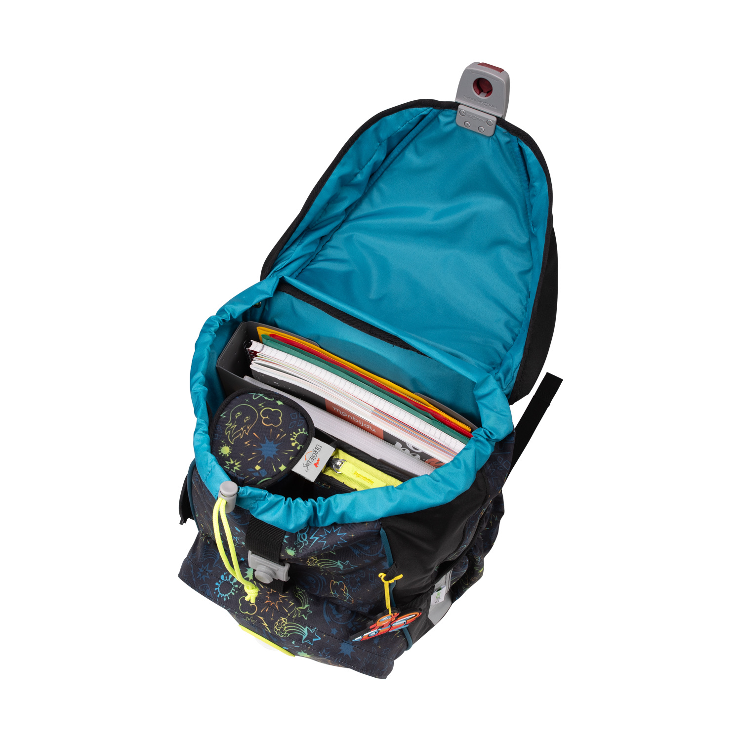 Der Die Das Schulranzen-Set Ergoflex 2025 5 tlg. LED Crazy