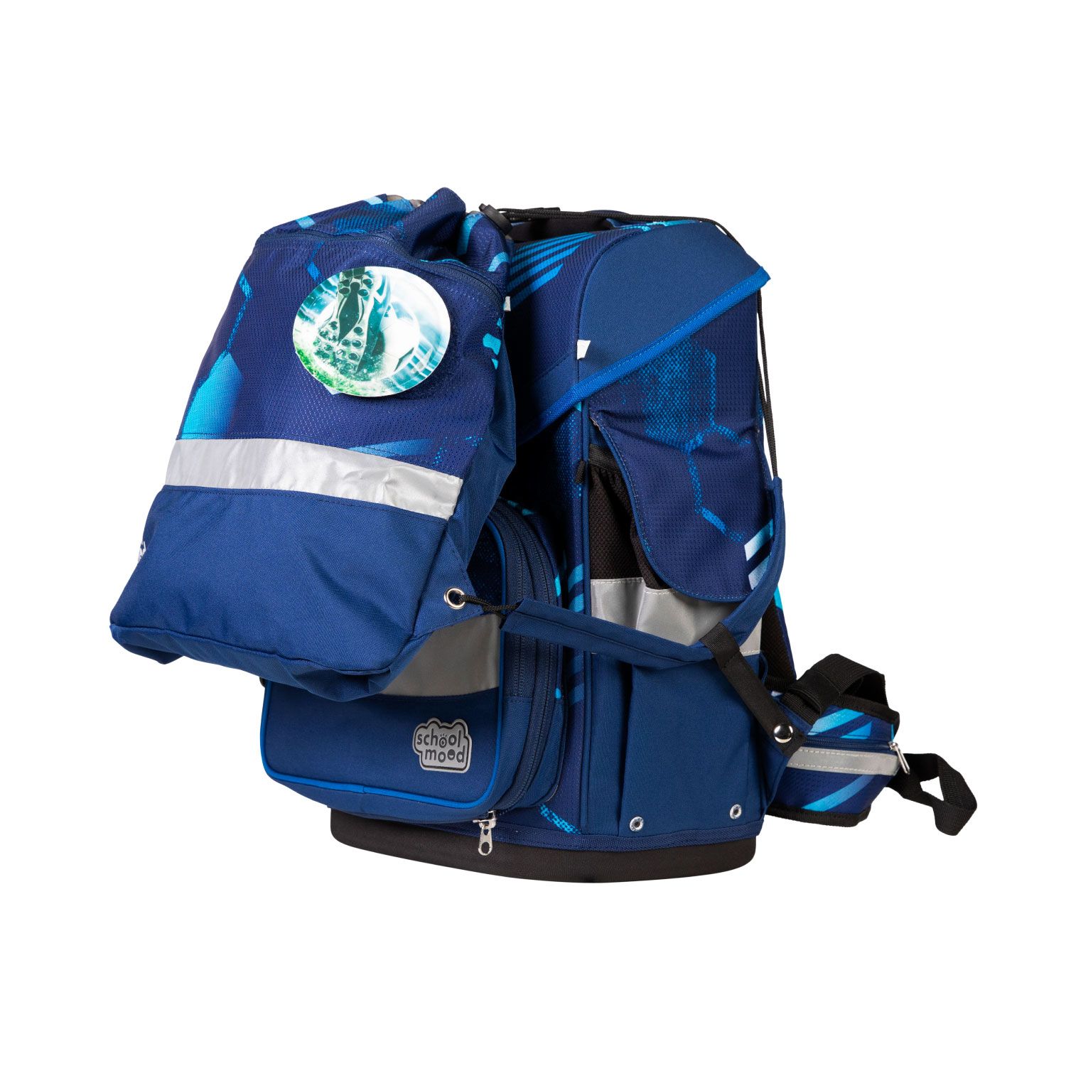 School-Mood Timeless Pro Schulranzen-Set 2025 7-tlg. Jonas (Fußball)