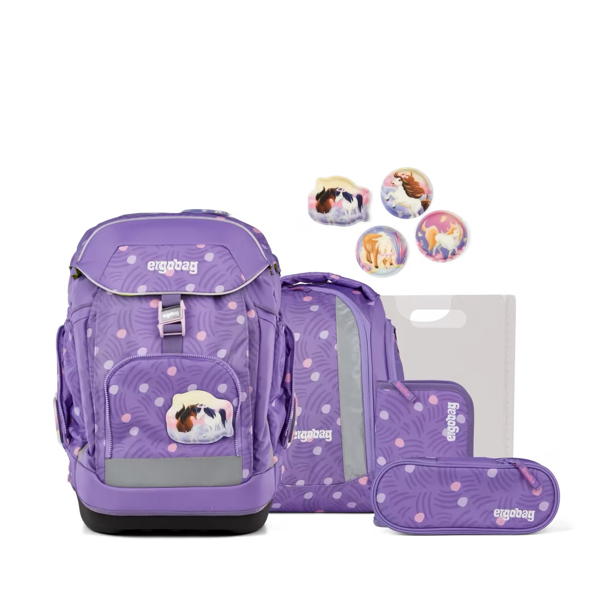ergobag Schulranzen-Set Maxi 2026 PonyBäradies