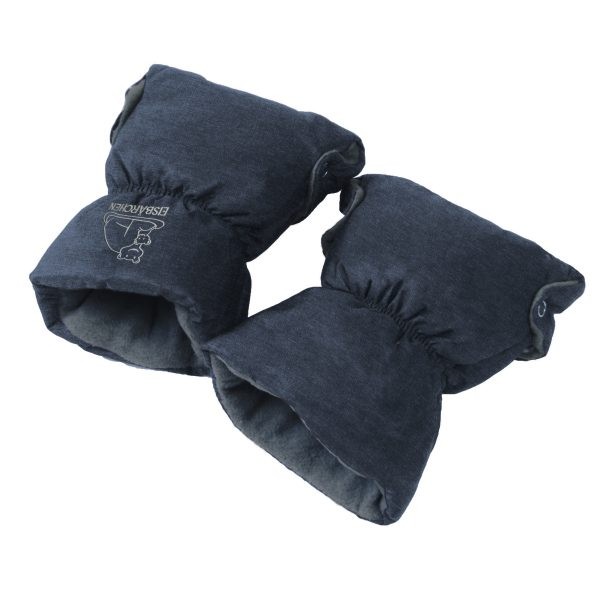 Heitmann-Felle Handwärmer blau meliert Heitmann-Felle Handwärmer blau meliert