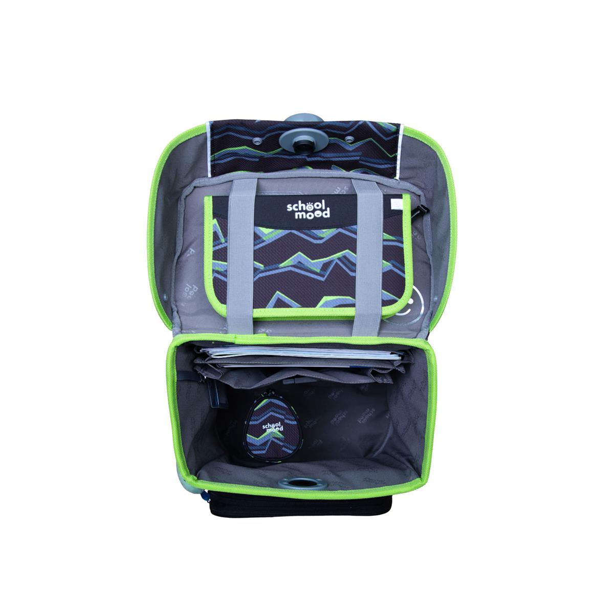 School-Mood Champion Pro Schulranzen-Set 2025/2026 7-tlg. Finn (Raubkatze)
