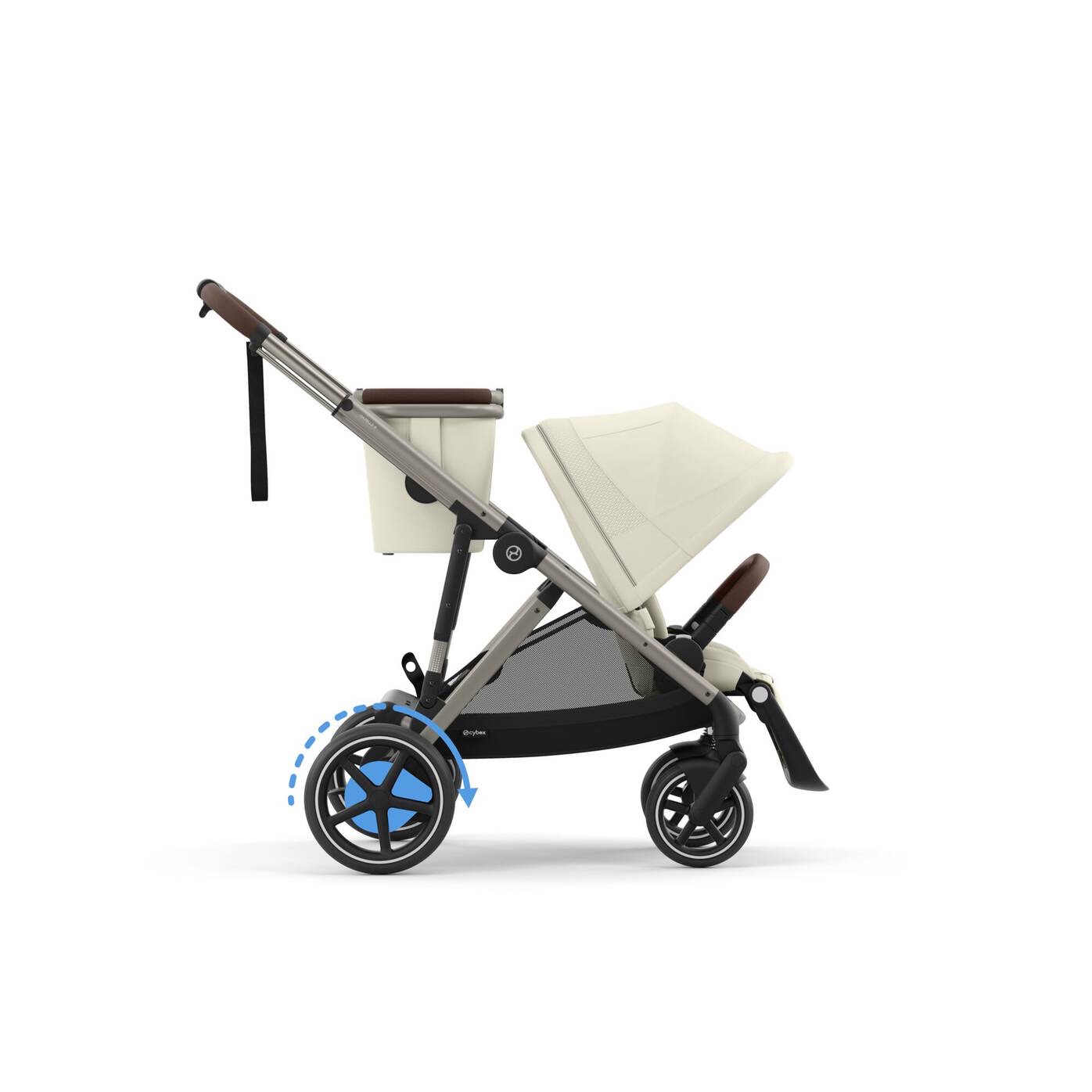 Cybex e-Gazelle S Kinderwagen Seashell Beige (Taupe Frame) Cybex e-Gazelle S Kinderwagen Seashell Beige (Taupe Frame)
