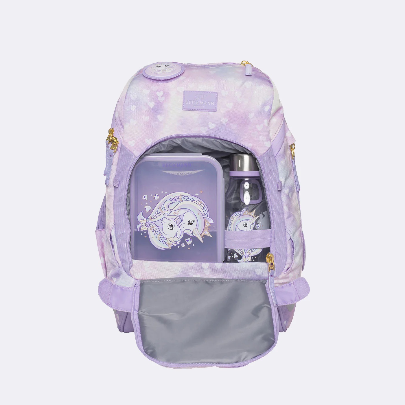 Beckmann Schulrucksack-Set Active Air FLX 6-teilig Unicorn Princess Purple Beckmann Schulrucksack-Set Active Air FLX 6-teilig Unicorn Princess Purple