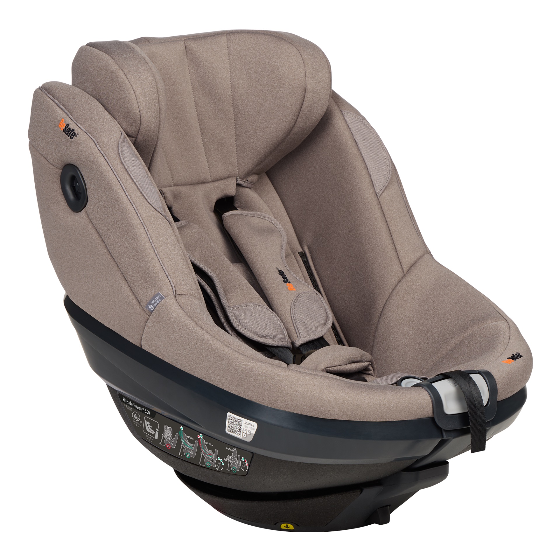 BeSafe Beyond2 180 Reboarder Dark Sand SoftBreeze
