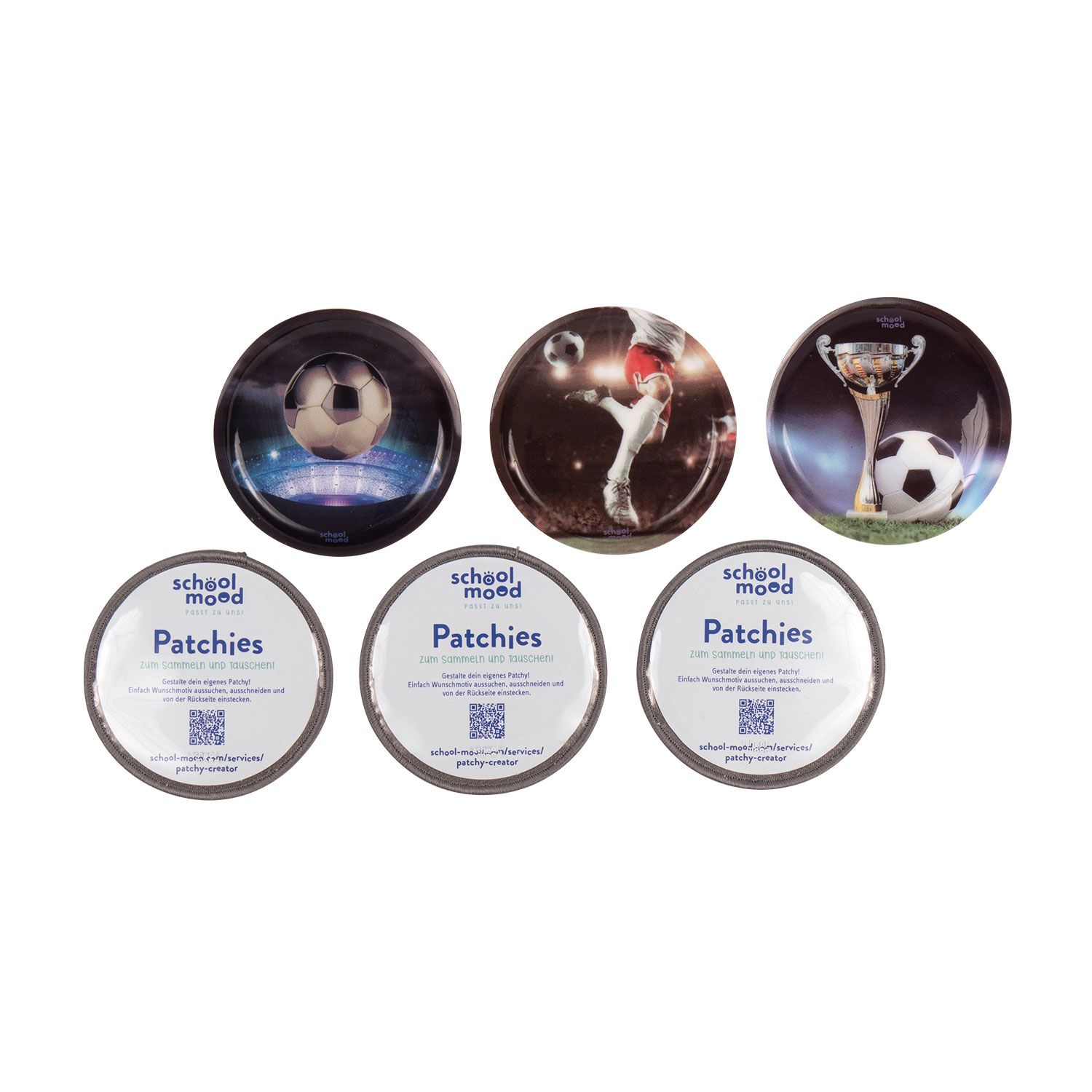 School-Mood 6-Tlg. Patchy Set Fußball School-Mood 6-Tlg. Patchy Set Fußball