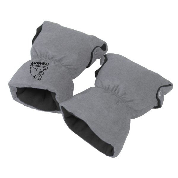 Heitmann-Felle Handwärmer hellgrau meliert