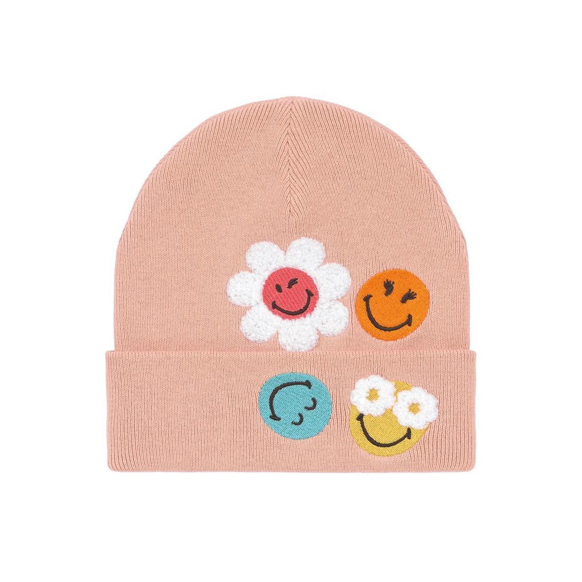 Lässig Mütze V-MASTER Beanie GOTS SmileyWorld® dusty rose Lässig Mütze V-MASTER Beanie GOTS SmileyWorld® dusty rose 52-56