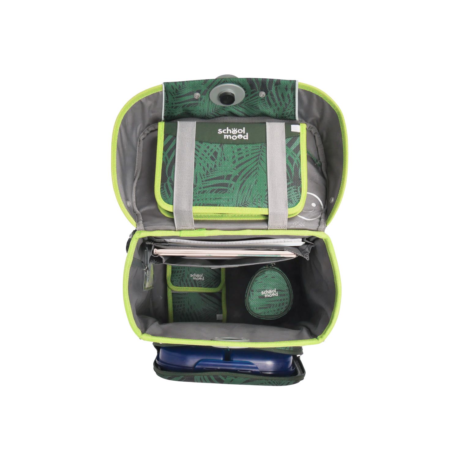 School-Mood Champion Pro Schulranzen-Set 2025/2026 7-tlg. Daniel (Dinosaurier)