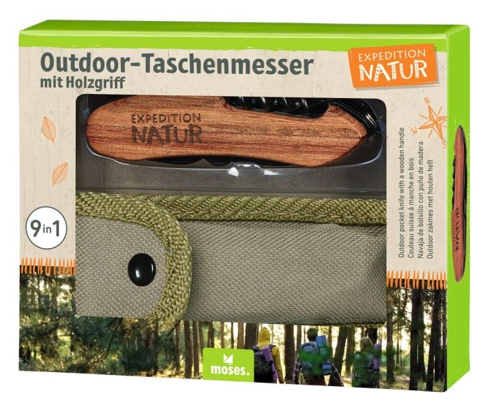 moses Expedition Natur Outdoor-Taschenmesser moses Expedition Natur Outdoor-Taschenmesser mit Holzgriff