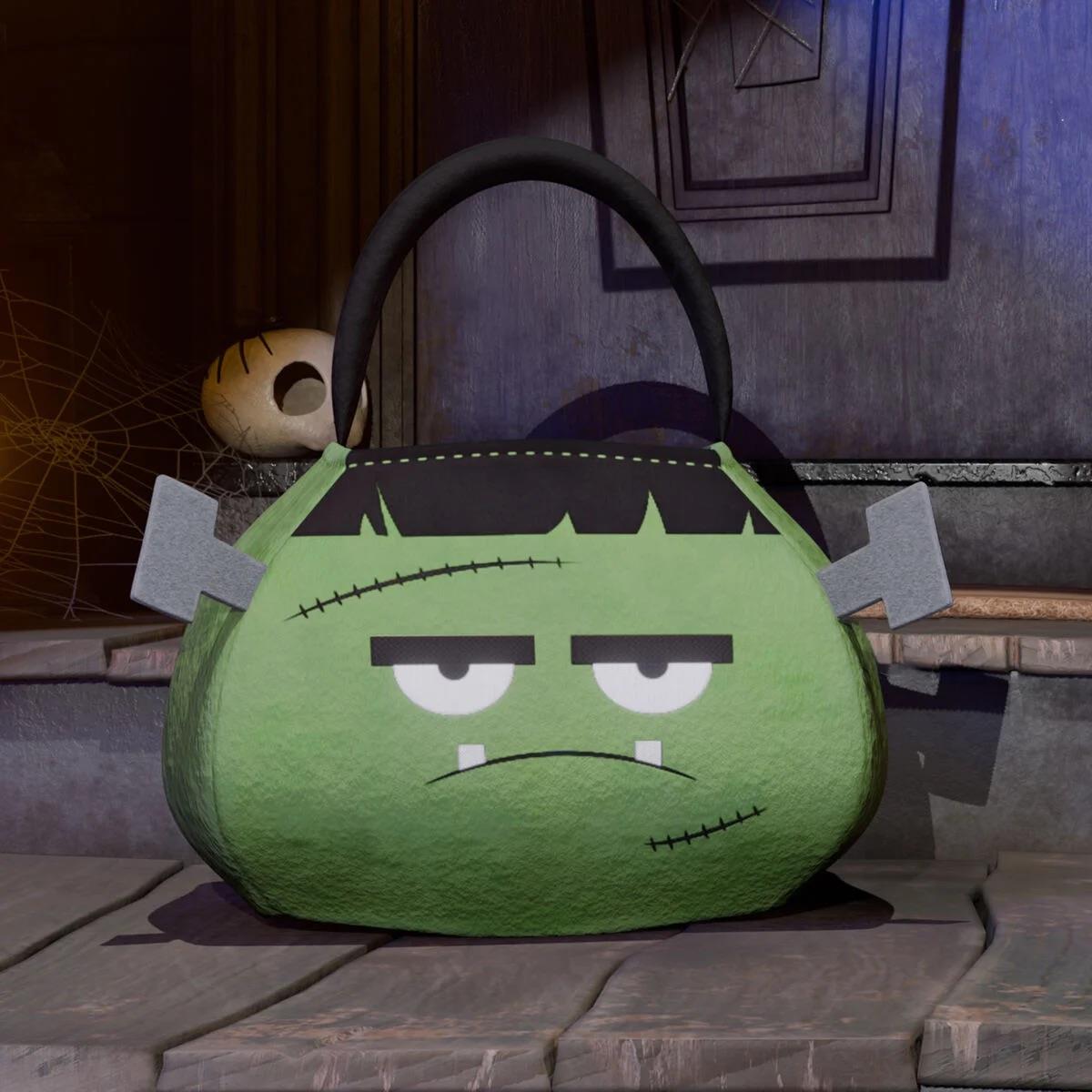 HCB0004_5.jpeg Legami HALLOWEEN 2025 Plüsch-Tasche FÜR SÜSSES ODER SAURES TRICK OR TREAT - FRANKENSTEIN