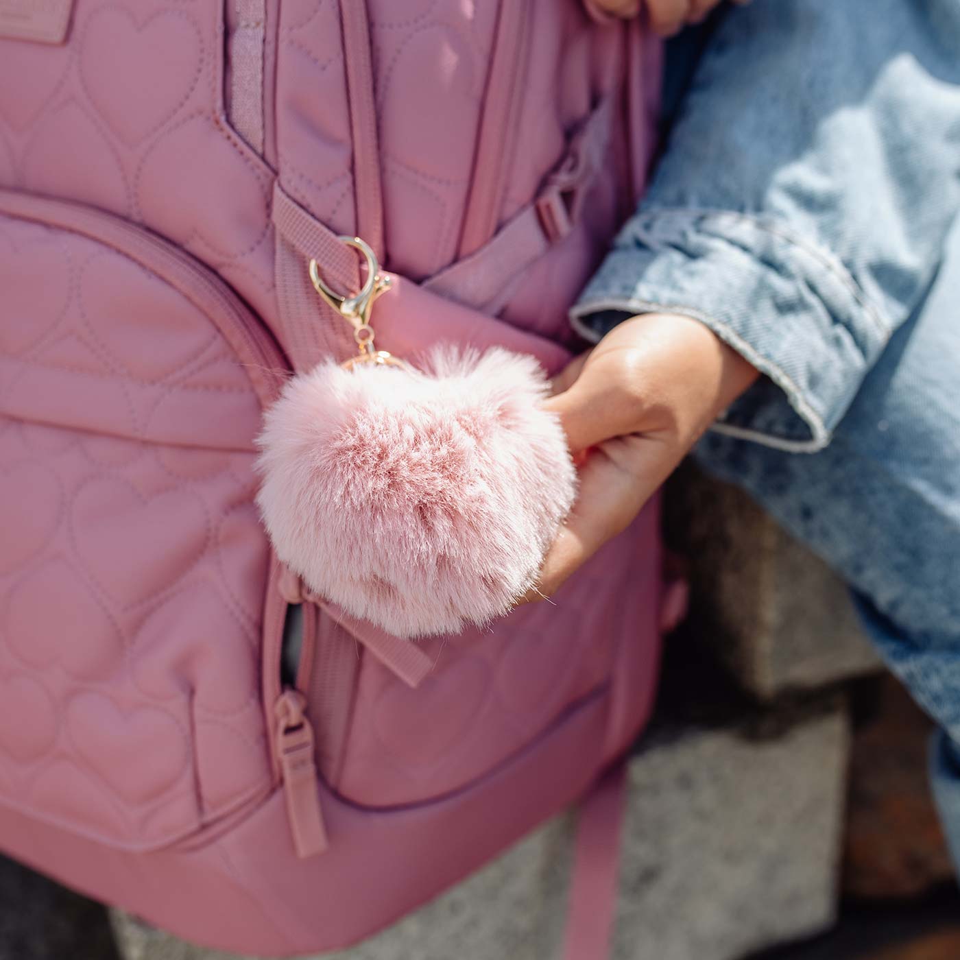 Beckmann Sport Air Schulrucksack Padded Heart Rose